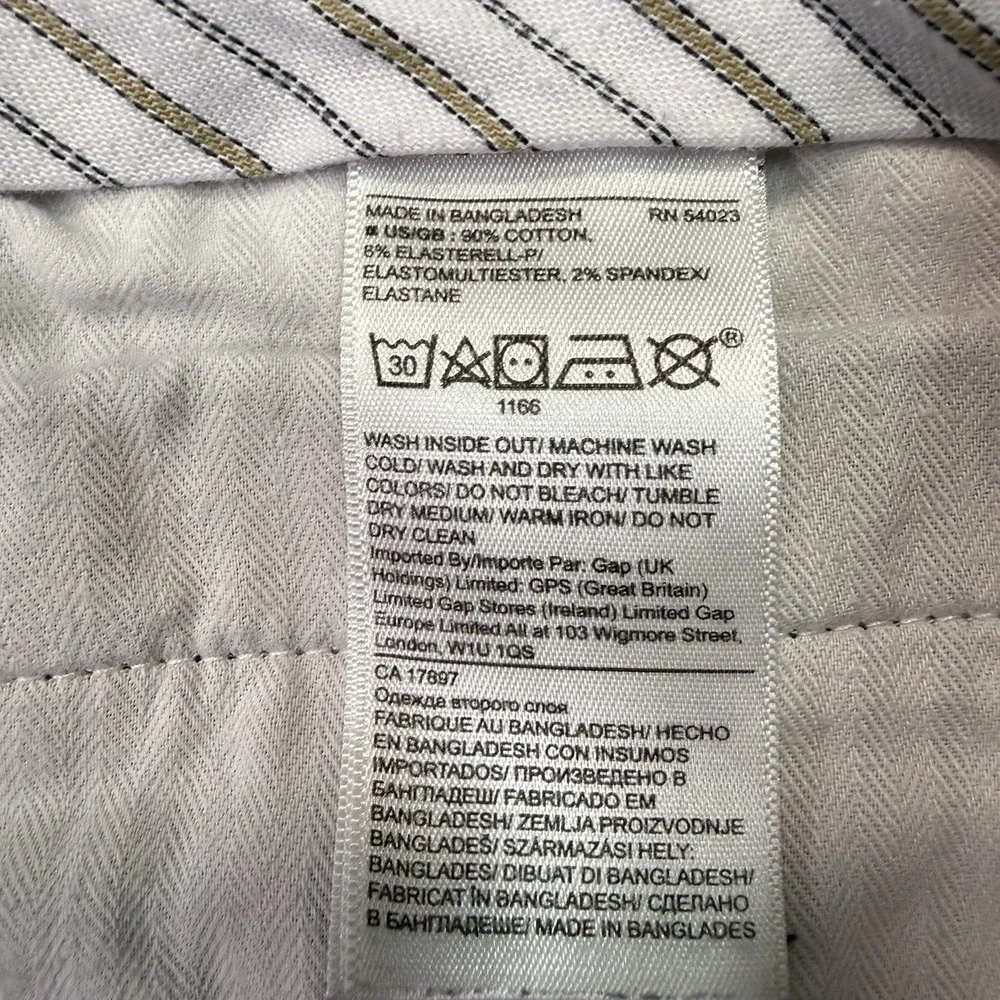 Banana Republic Men Size 34 x 32 Pants Navy Blue Emerson Straight Chinos Stretch